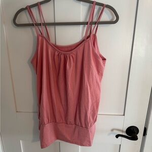 SHEIN Pink Fitted Sleeveless Camisole Top
